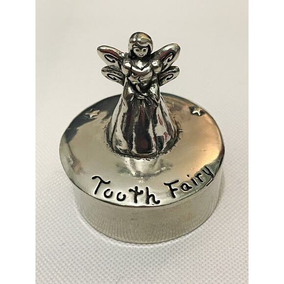 Tooth Fairy Princess Keepsake Trinket Box Pewter Small 2.5” 2004 Basic Spirit - Picture 1 of 5